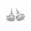 Baguette Bliss Heart Studs