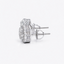 Baguette Bliss Heart Studs