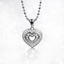 Luminous Halo Heart Necklace
