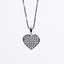 Midnight Lattice Heart Necklace